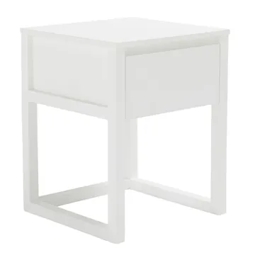 Langham Bedside Table White product view 2