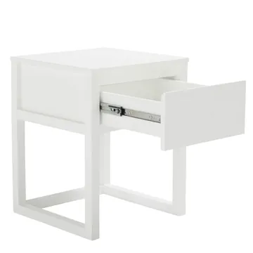 Langham Bedside Table White product view 3