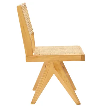 Lucerne Dining Armless Chair Natural and Rattan product view 4