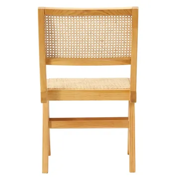 Lucerne Dining Armless Chair Natural and Rattan product view 5