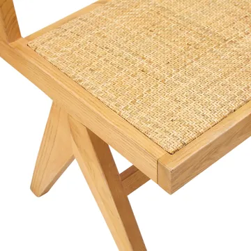 Lucerne Dining Armless Chair Natural and Rattan product view 6