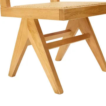 Lucerne Dining Armless Chair Natural and Rattan product view 7