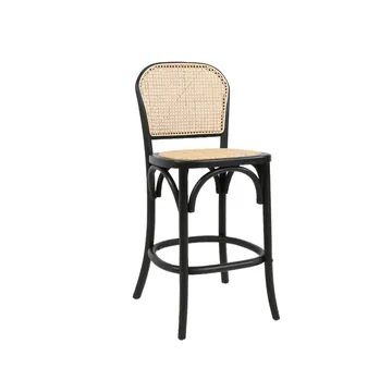 Hudson Counter Stool Black/Natural product view 1