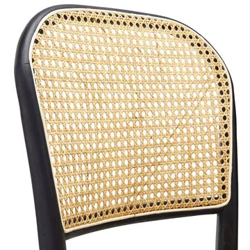 Hudson Dining Chair Black / Natural product view 6