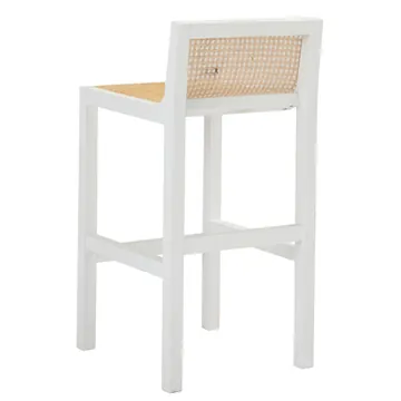 Ravello White & Rattan Counter Stool product view 4
