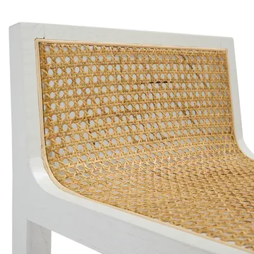 Ravello White & Rattan Counter Stool product view 7