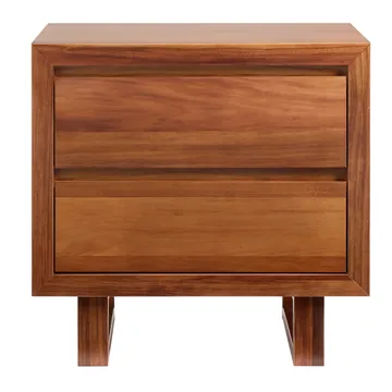 Delphine Bedside Table Blackwood - 2 Drawer product view 1