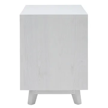 Umbria Oak Bedside Table White - 2 Drawer product view 3