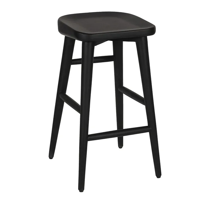 Aveline Counter Stool Mango Wood Black