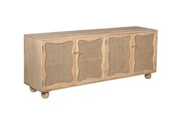 Noelle Mango Wood and Rattan Buffet product view 2