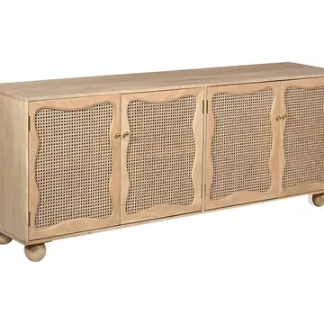 Noelle Mango Wood and Rattan Buffet product view 4