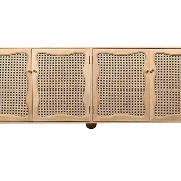 Noelle Mango Wood and Rattan Buffet product view 5