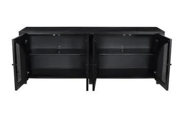 Trevi Mango Wood TV Unit Black product view 3