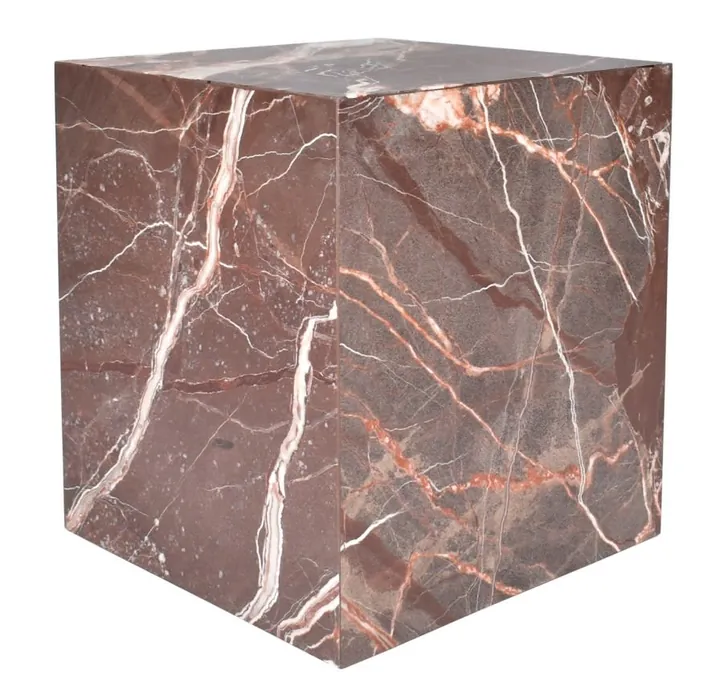 Quinn Dyna Side Table in Red Levanto