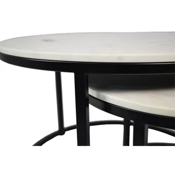 Sable Coffee Table Black Marble Set of 2 product view 3