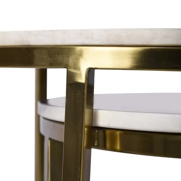 Sable Coffee Table Gold Marble Set of 2 product view 4
