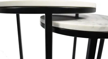 Sable Marble Side Table (Nested Set of 2) - Black product view 3