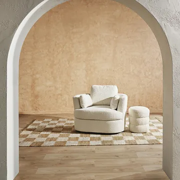Jasper Swivel Chair Boucle Ivory product view 6