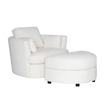 Jasper Swivel Chair Boucle Ivory product view 7