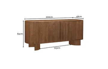 Calista Chestnut Buffet - 200cm product view 8