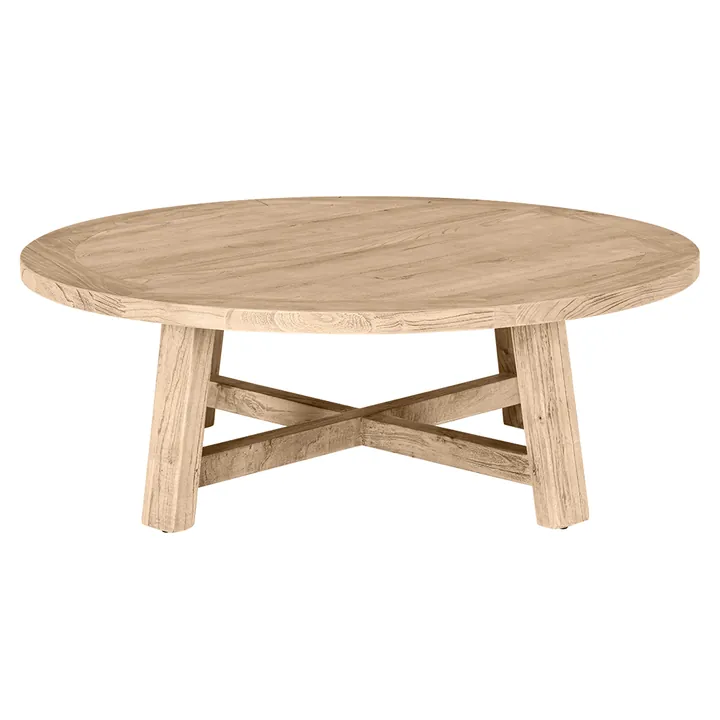Donatella Reclaimed Elm Round Coffee Table