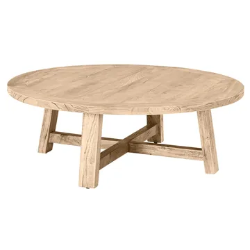 Donatella Reclaimed Elm Round Coffee Table product view 3