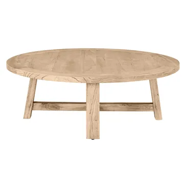 Donatella Reclaimed Elm Round Coffee Table product view 4