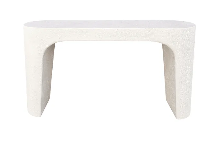 Capri Console Table Milky White