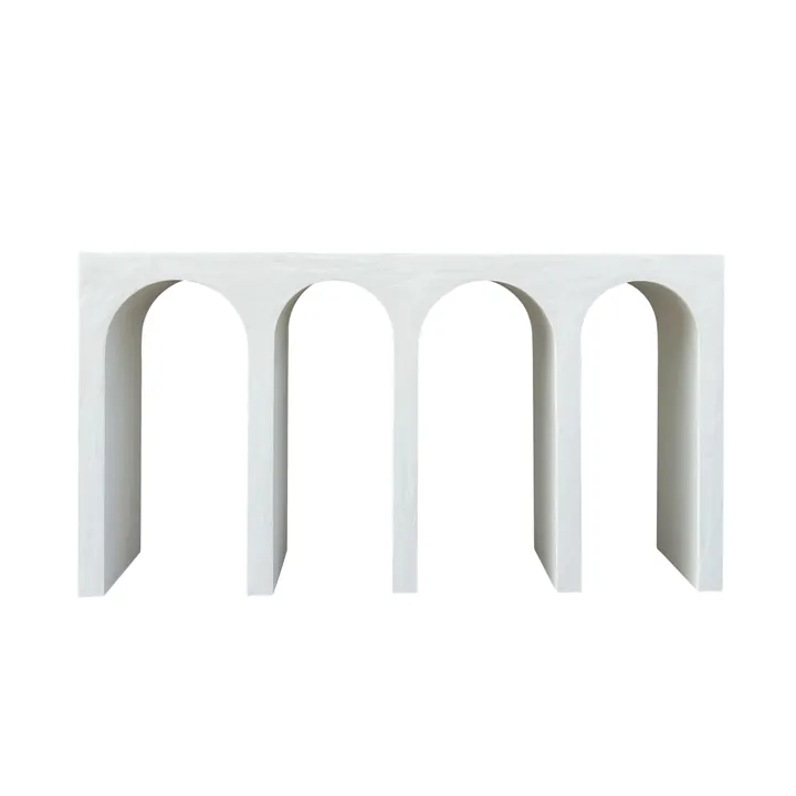 Opaline Console Table Pure White