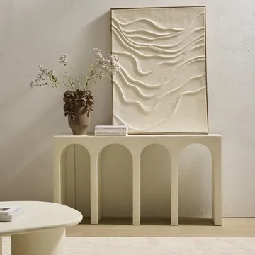 Opaline Console Table Pure White product view 2