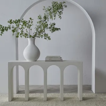 Opaline Console Table Pure White product view 3