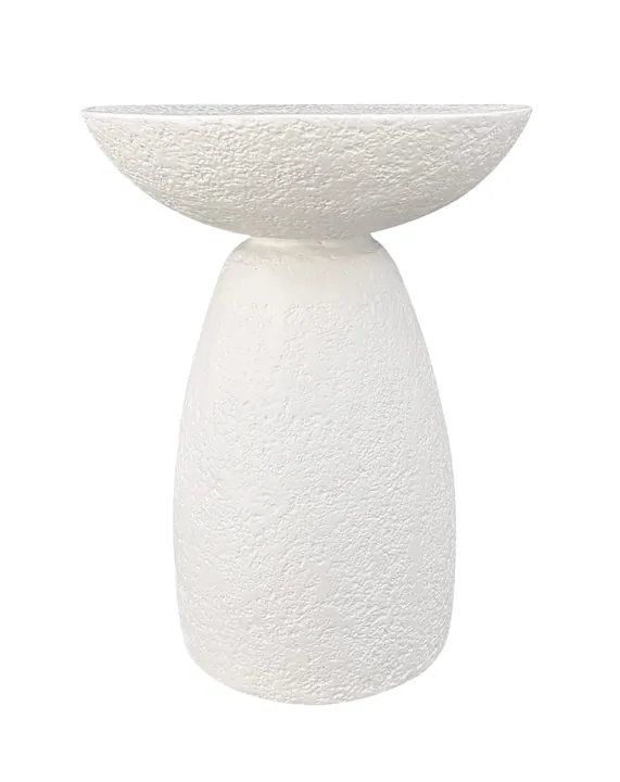 Lavinia Side Table Milky White - 35 x 35 x 46cm