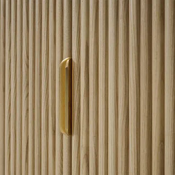 Geneva Buffet White Marble & Natural Ash Wood product view 6