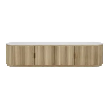 Geneva TV Unit Natural & White Marble product view 2