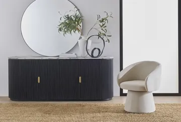 Geneva Buffet Violetta Marble & Black product view 1