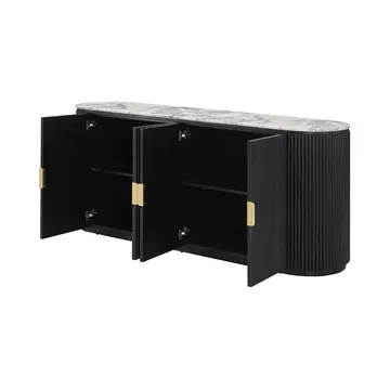 Geneva Buffet Violetta Marble & Black product view 5