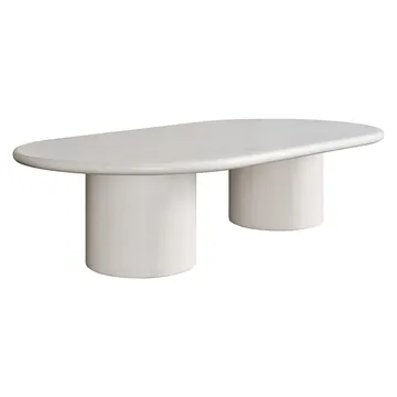 Jolie Coffee Table White Jade Marble product view 4