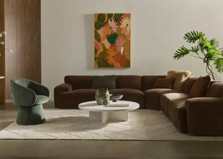 Brielle Coffee Table White Marble - 110cm