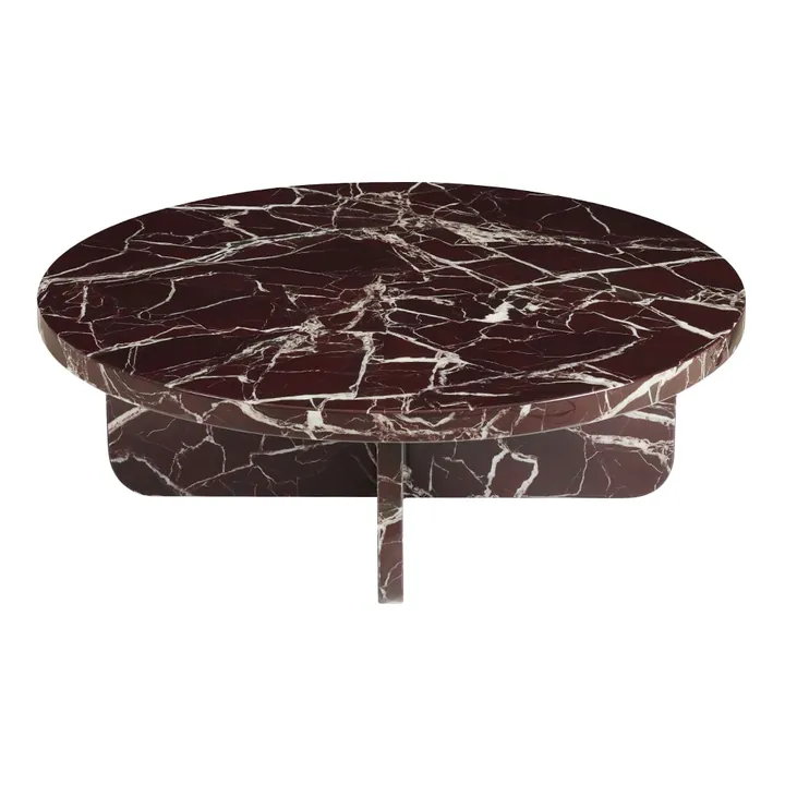 Brielle Coffee Table Rosso Marble - 90 cm