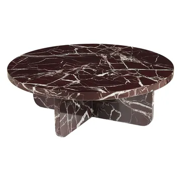 Brielle Coffee Table Rosso Marble - 90 cm product view 2