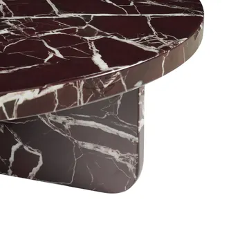 Brielle Coffee Table Rosso Marble - 90 cm product view 3