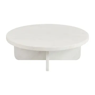 Brielle Coffee Table White Marble - 90 cm product view 1