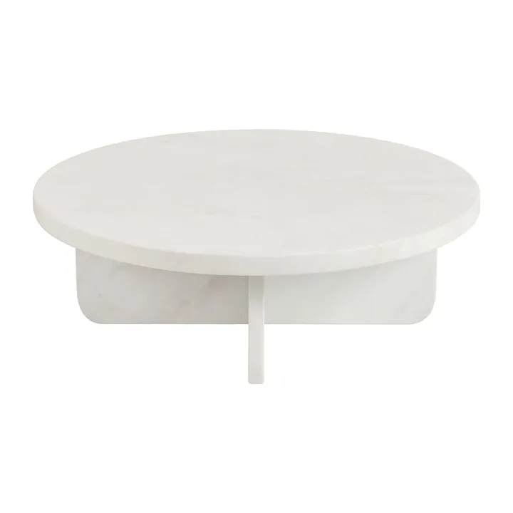 Brielle Coffee Table White Marble - 90 cm