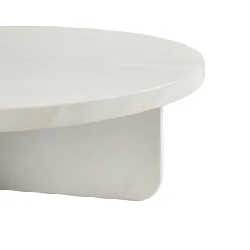 Brielle Coffee Table White Marble - 90 cm product view 3