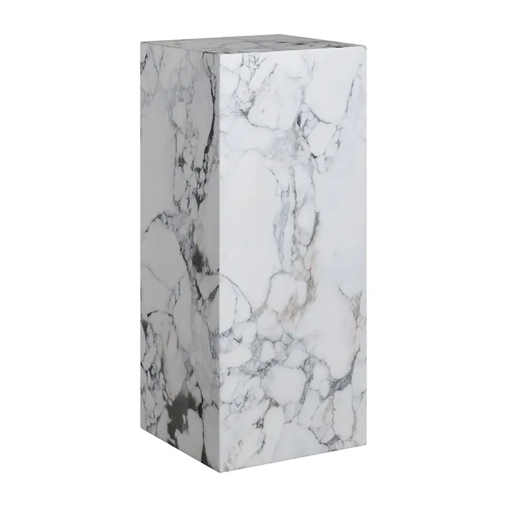 Rialto Bulgari White Marble Plinth - 90 cm