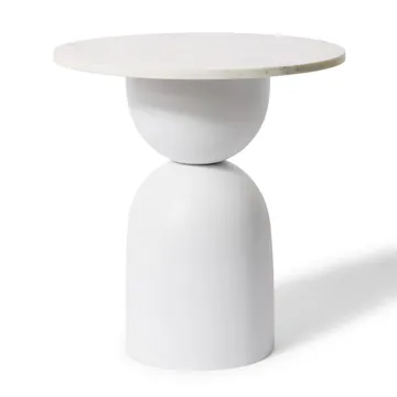 Varenna Marble Side Table - 51 x 51 x 51cm product view 1