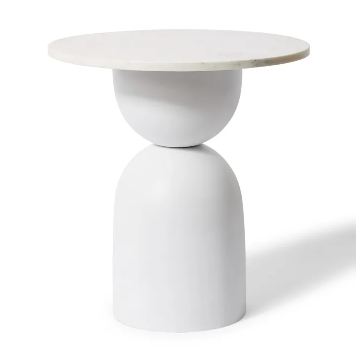 Varenna Marble Side Table - 51 x 51 x 51cm