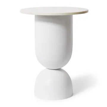 Varenna Marble Side Table - 46 x 46 x 56cm product view 1