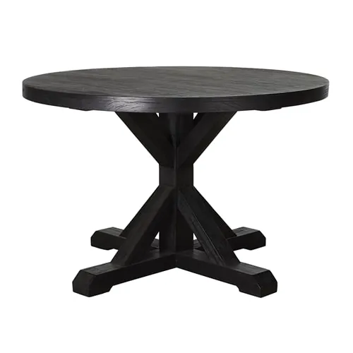 Neroli Round Dining Table Black - 120 x 120 x 77cm