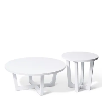 Amalfi Coffee Table - 100 x 100 x 40cm - White product view 4